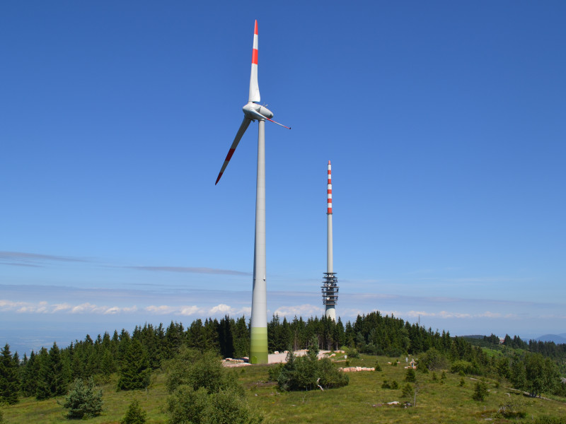 Windkraftanlage auf der Hornisgrinde